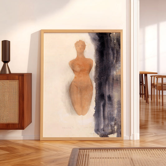 Auguste Rodin Nude Figure Watercolor Print – Classic Fine Art Poster — artwork preview 5