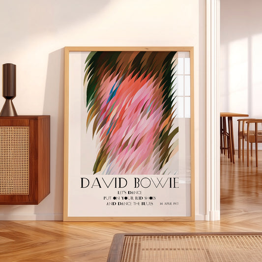 David Bowie Let's Dance Art Print – Abstract Music Poster Wall Art — artwork preview 5