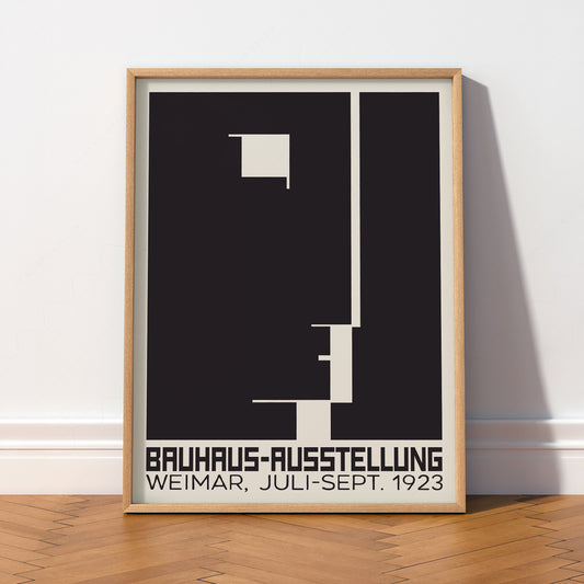 Bauhaus Ausstellung 1923 Exhibition Poster – Minimalist Geometric Wall Art — artwork preview 2