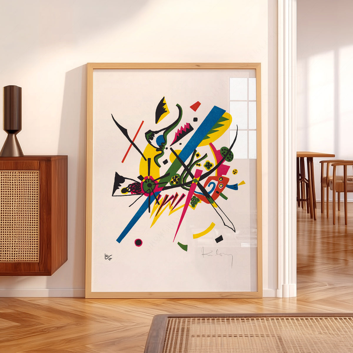 Wassily Kandinsky Colourful Abstract Lines and Shapes Art Print — artwork preview 5