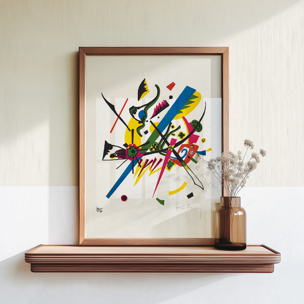 Wassily Kandinsky Colourful Abstract Lines and Shapes Art Print — artwork preview 18