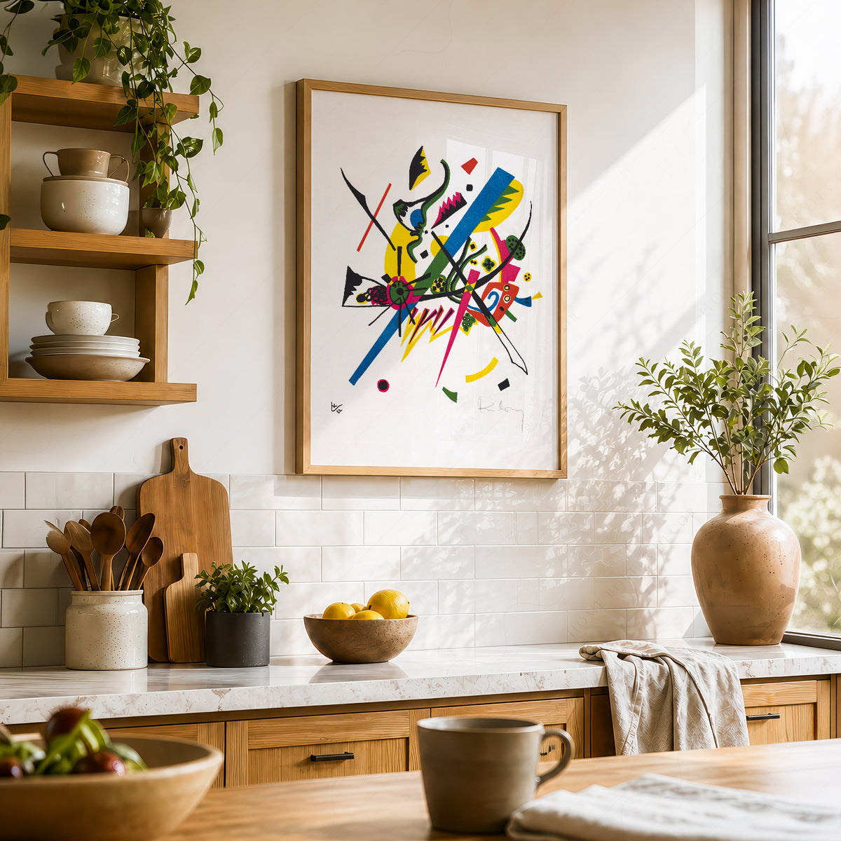 Wassily Kandinsky Colourful Abstract Lines and Shapes Art Print — artwork preview 23