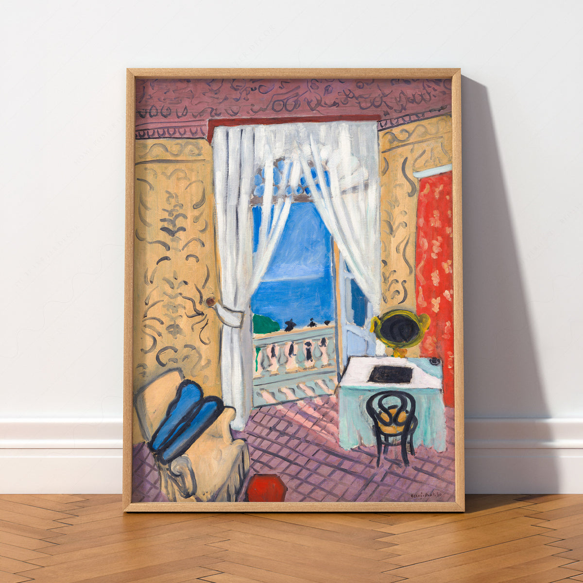 Henri Matisse Interior with a Violin Case Art Print — artwork preview 2