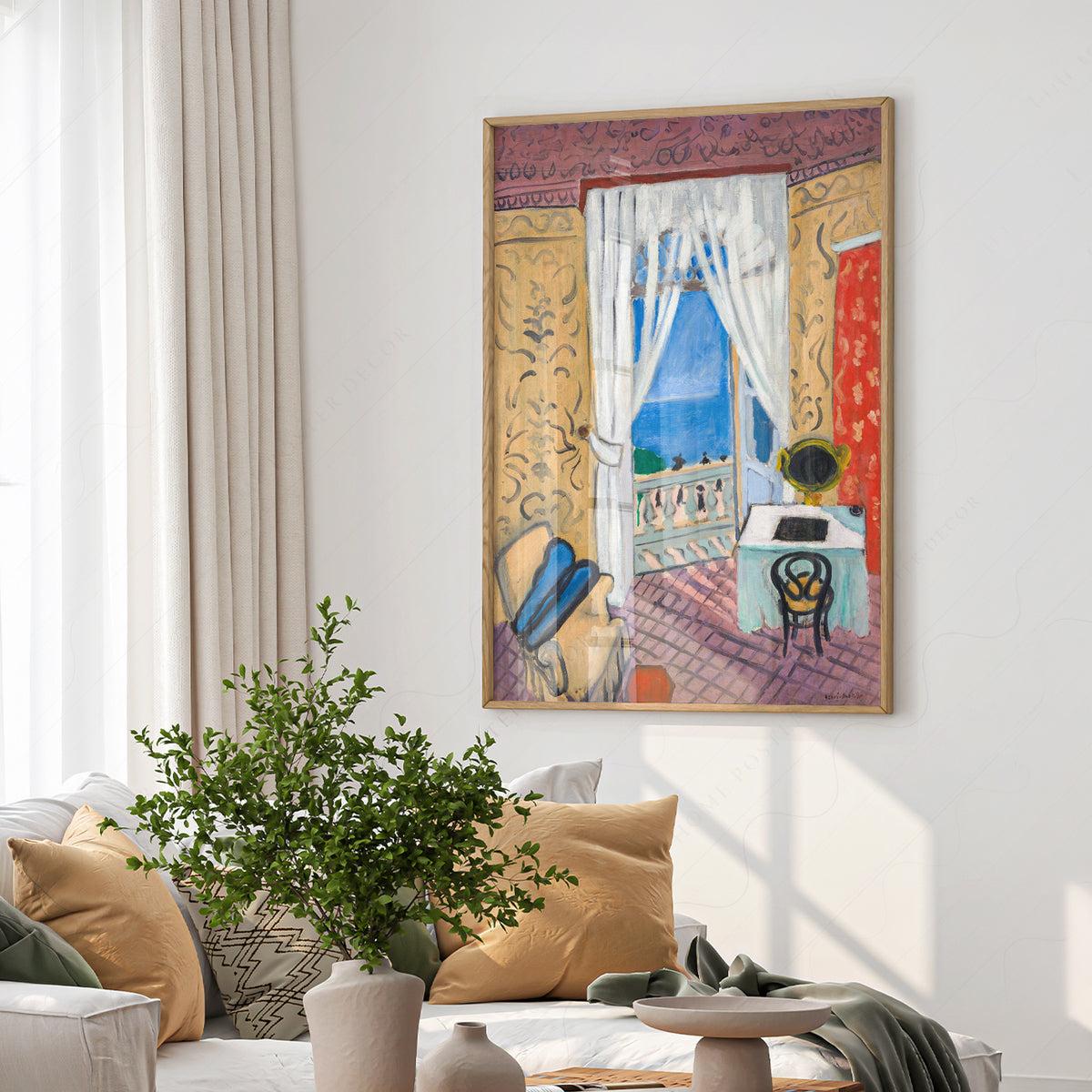 Henri Matisse Interior with a Violin Case Art Print — artwork preview 6