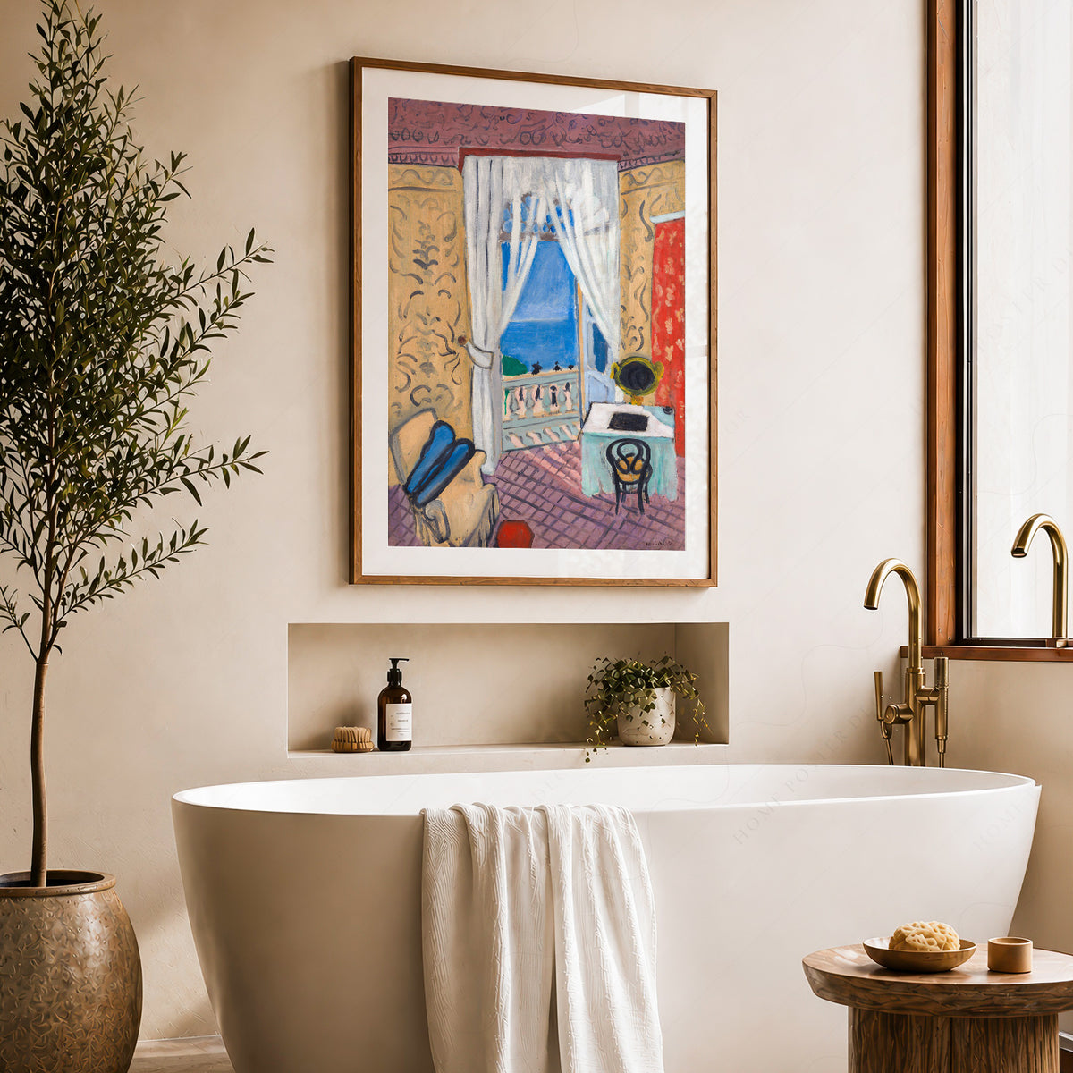 Henri Matisse Interior with a Violin Case Art Print — artwork preview 22