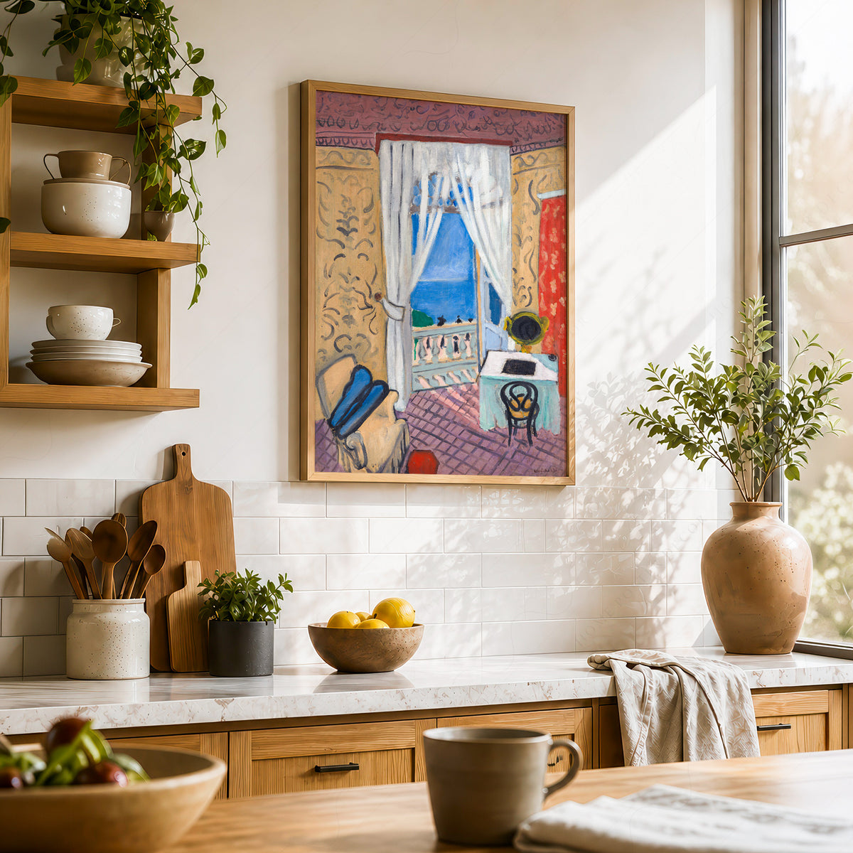 Henri Matisse Interior with a Violin Case Art Print — artwork preview 23