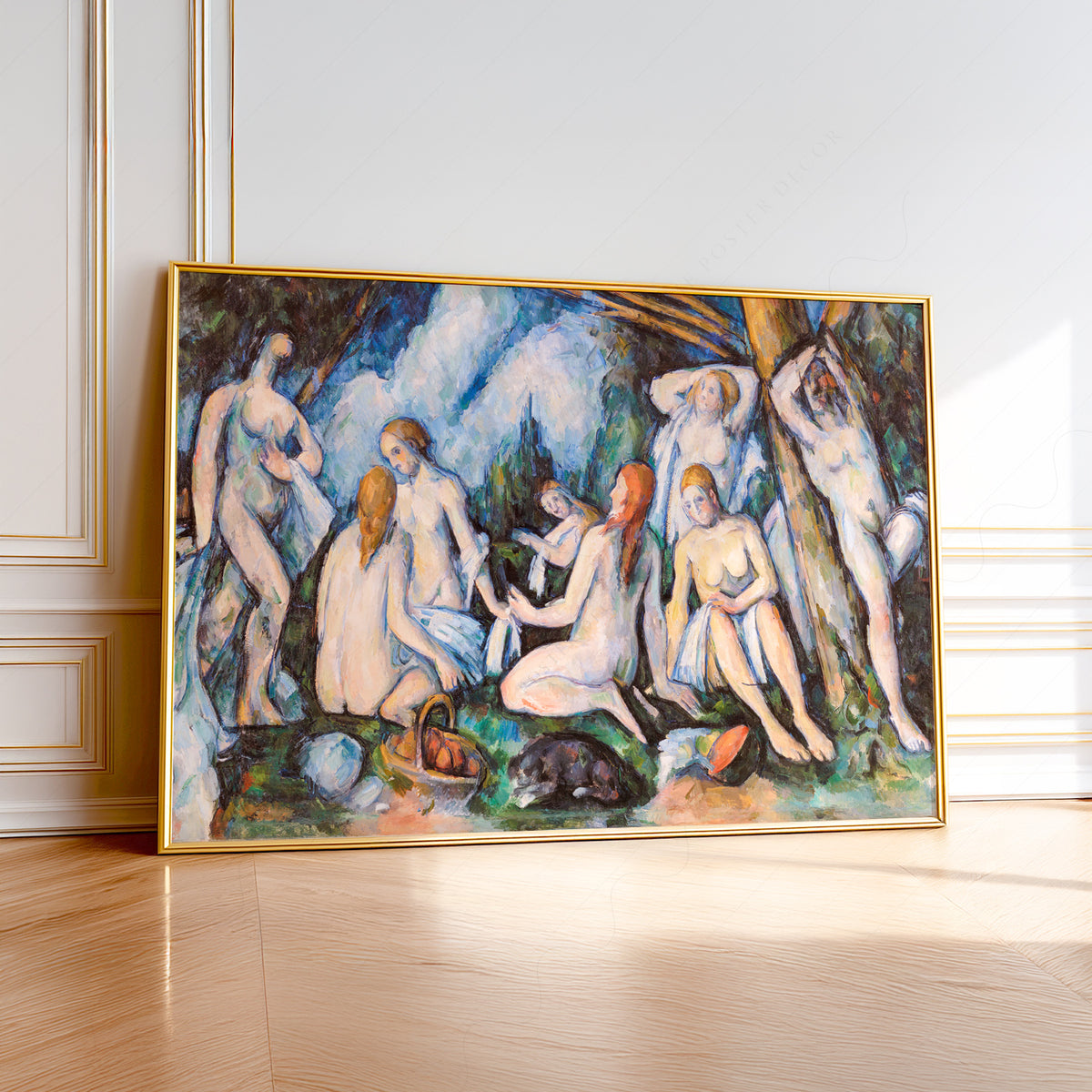 Paul Cezanne Bathers Painting Art Print — artwork preview 1