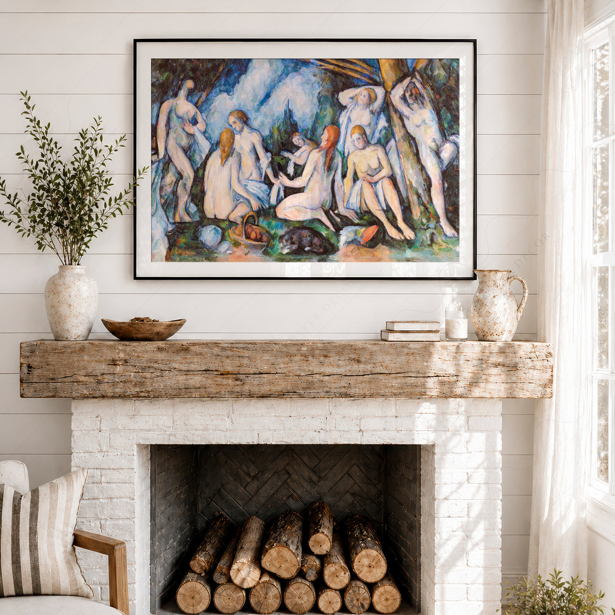 Paul Cezanne Bathers Painting Art Print — artwork preview 18