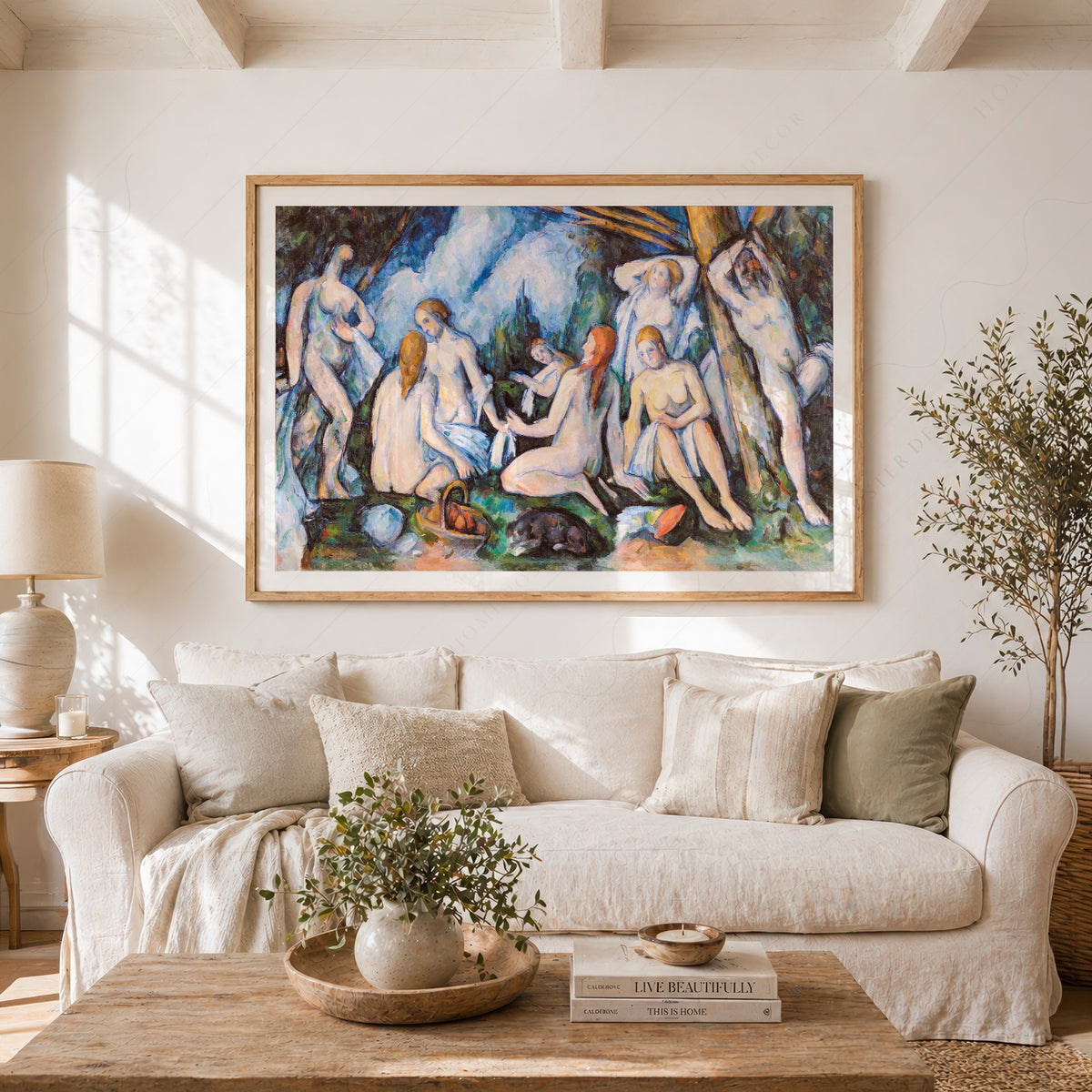 Paul Cezanne Bathers Painting Art Print — artwork preview 23