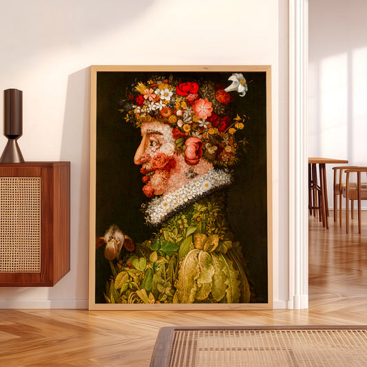 Giuseppe Arcimboldo Flower-Crowned Portrait Art Print — artwork preview 5