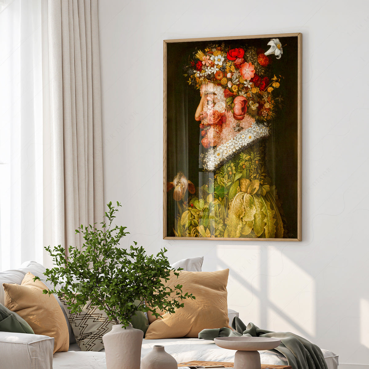 Giuseppe Arcimboldo Flower-Crowned Portrait Art Print — artwork preview 6