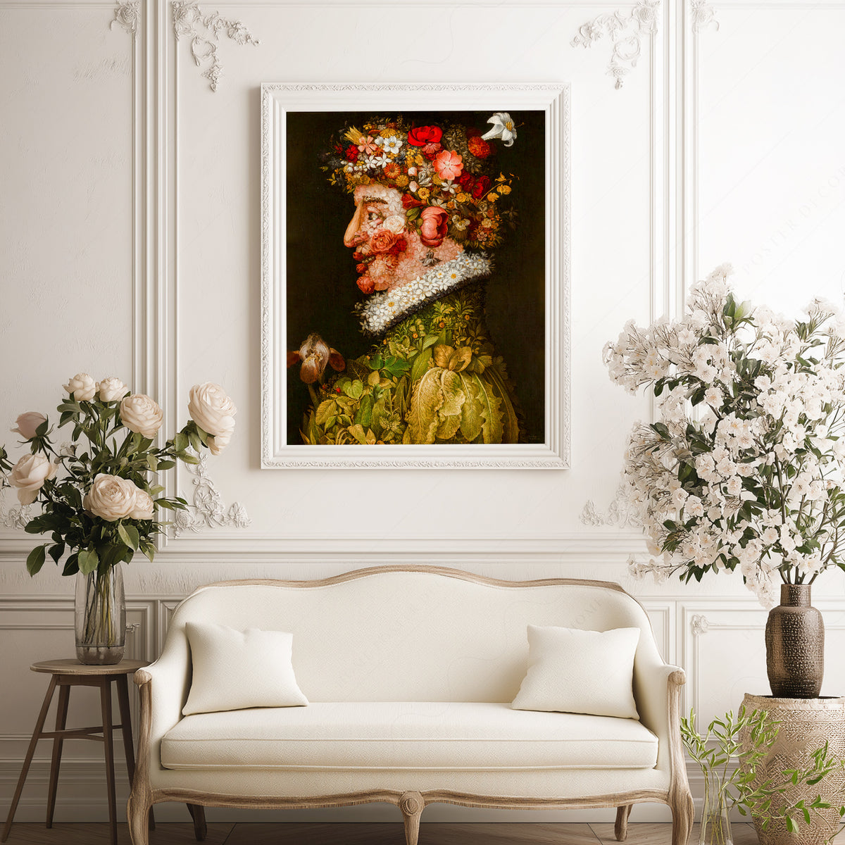 Giuseppe Arcimboldo Flower-Crowned Portrait Art Print — artwork preview 17