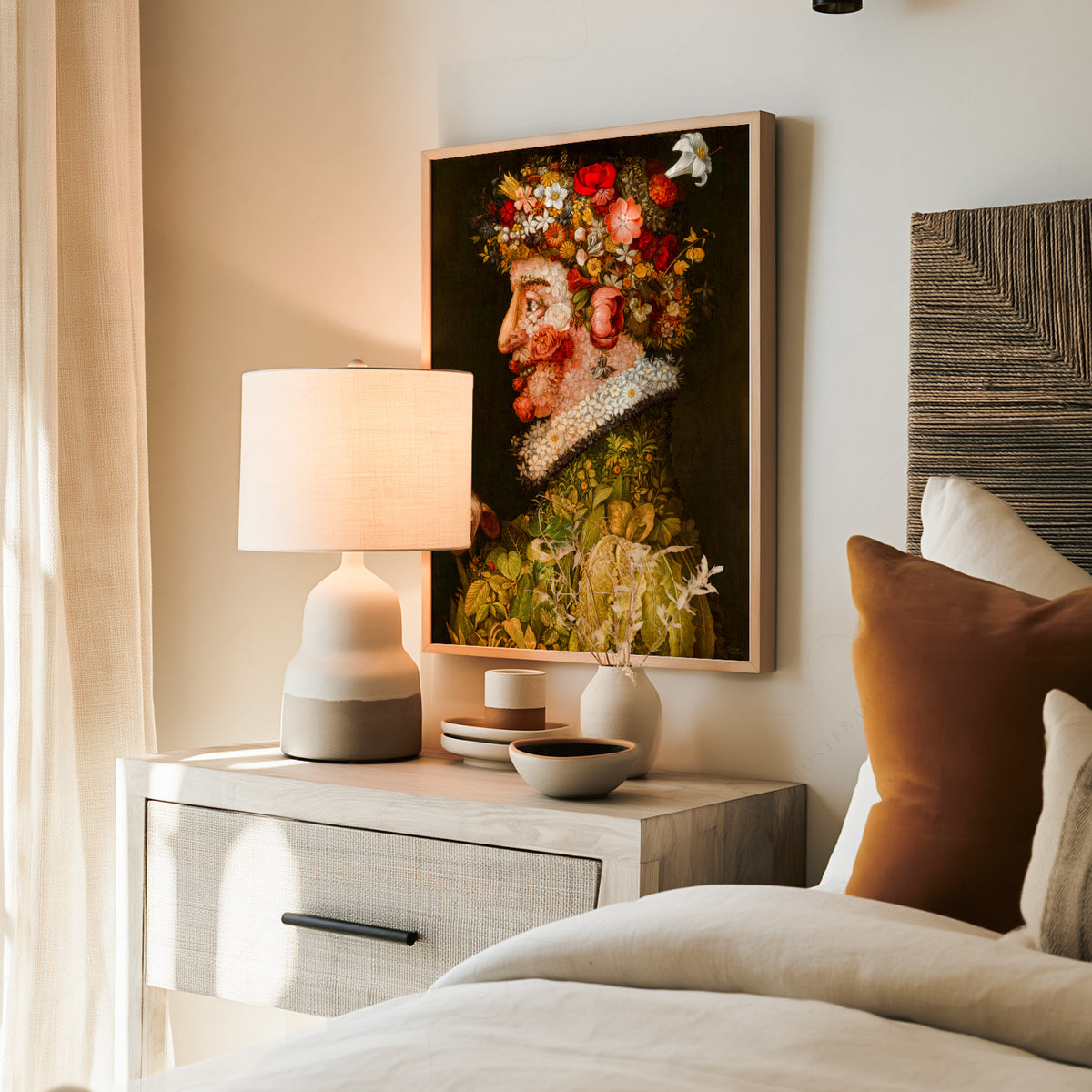 Giuseppe Arcimboldo Flower-Crowned Portrait Art Print — artwork preview 19