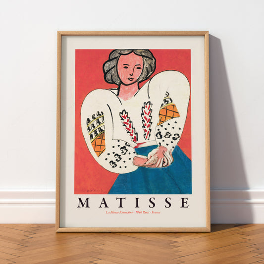 Henri Matisse La Blouse Roumaine Art Print – Colorful Modern Poster — artwork preview 2