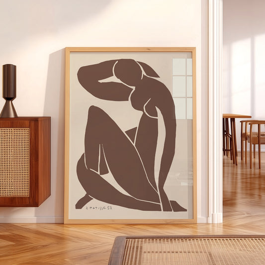 Henri Matisse Blue Nude Brown Art Print – Minimalist Modern Wall Decor — artwork preview 5
