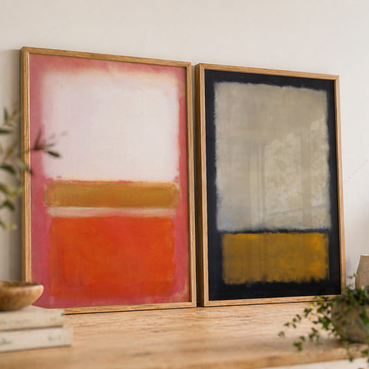 Mark Rothko Untitled Paintings Set of 2 Art Prints – Abstract Wall Art — artwork preview 8
