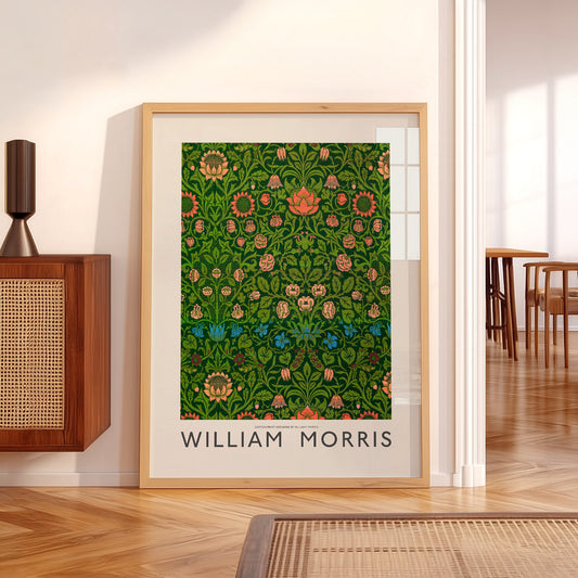William Morris Violet and Columbine Art Print – Botanical Wall Decor — artwork preview 5