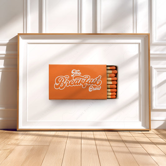 The Breakfast Crew Matchbox Print – Retro Kitchen Wall Art Poster — artwork preview 5