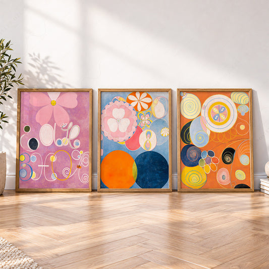 Hilma af Klint The Ten Largest Print Set of 3 – Abstract Wall Art – 24-04 — artwork preview 4