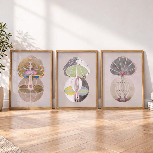 Hilma af Klint The Ten Largest Set of 3 Prints – Abstract Spiritual Art – 24-03 — artwork preview 4
