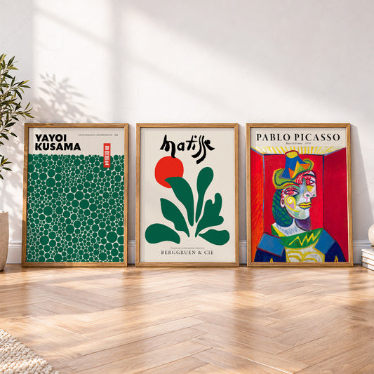 Matisse Kusama Picasso Gallery Wall Set of 3 – Modern Art Prints – 0-44 — artwork preview 4