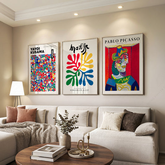 Matisse Kusama Picasso Set of 3 Prints – Modern Maximalist Wall Art – 0-42 — artwork preview 7
