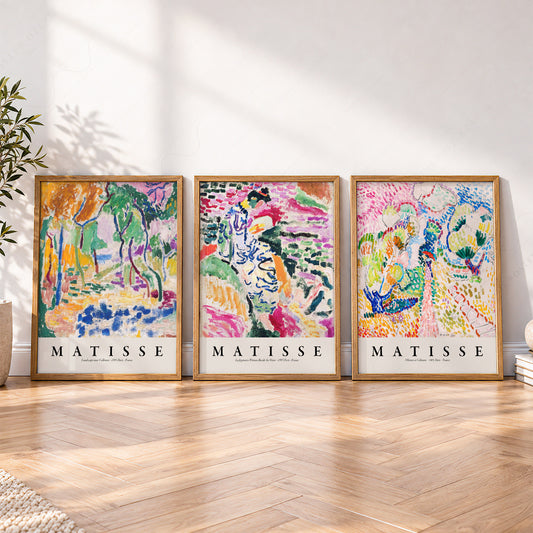 Henri Matisse Gallery Wall Set of 3 Prints – Colorful Abstract Wall Art – 01-10 — artwork preview 4