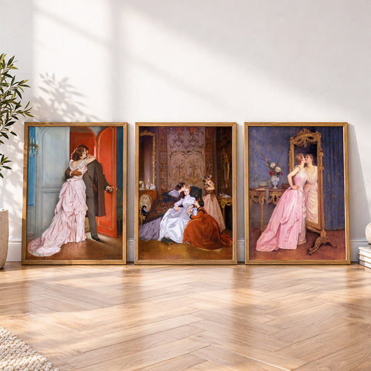 Auguste Toulmouche Victorian Art Print Set – Romantic Gallery Wall Posters – 0-81 — artwork preview 4