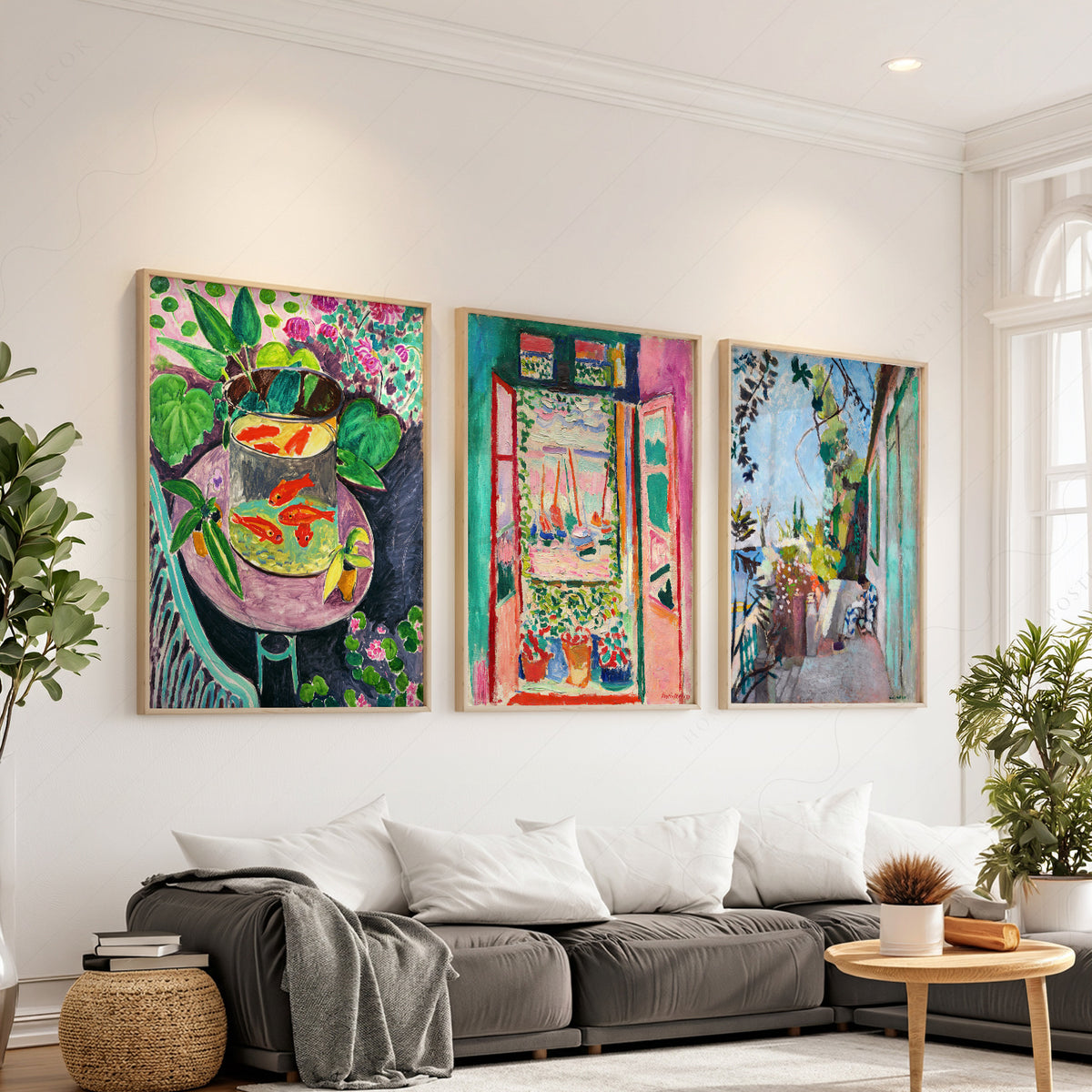 Henri Matisse Goldfish and Window Gallery Wall Trio – Set of 3 Art Prints – 01-08 — artwork preview 1