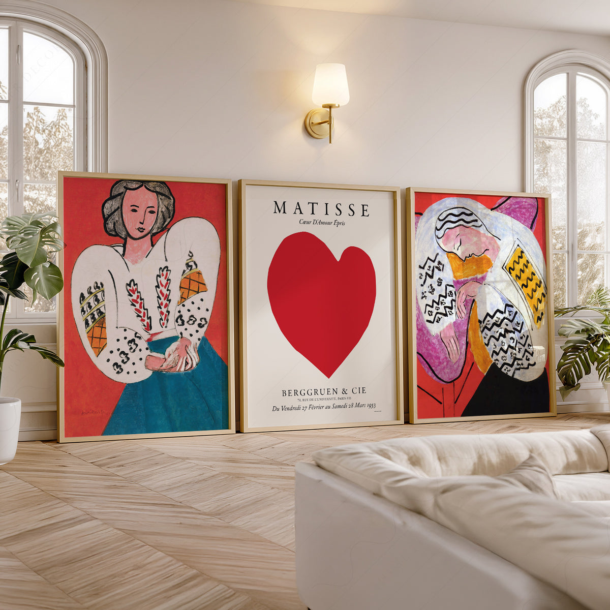 Henri Matisse Red Heart Gallery Wall Art Prints, Set of 3 – 01-20 — artwork preview 5