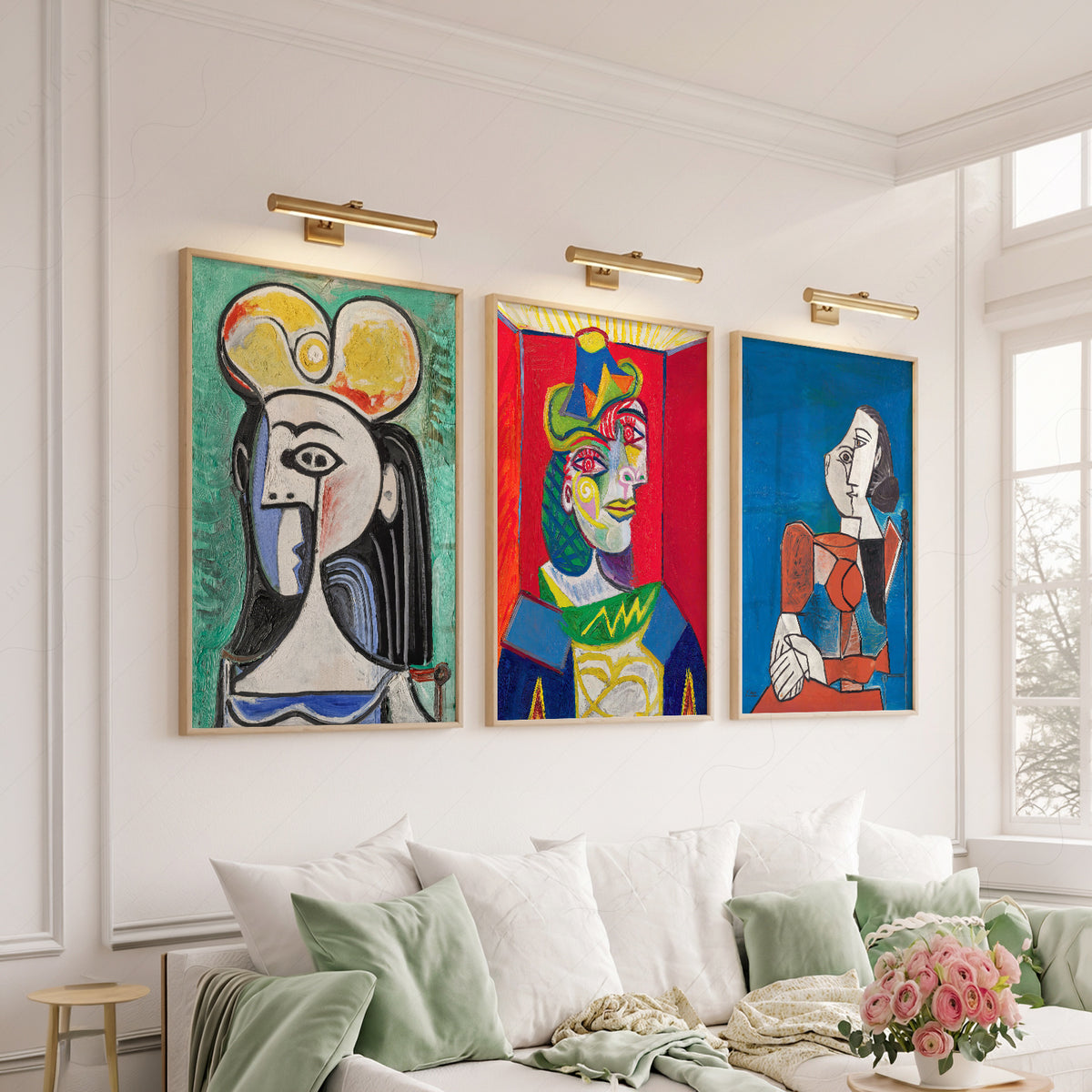 Pablo Picasso Colourful Modern Art Prints, Set of 3 – 02-02 — artwork preview 6