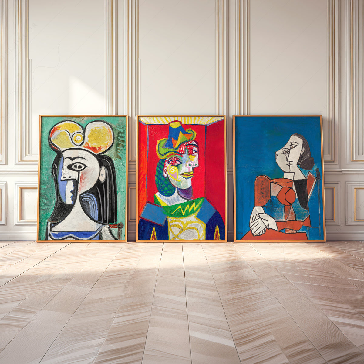 Pablo Picasso Colourful Modern Art Prints, Set of 3 – 02-02 — artwork preview 8