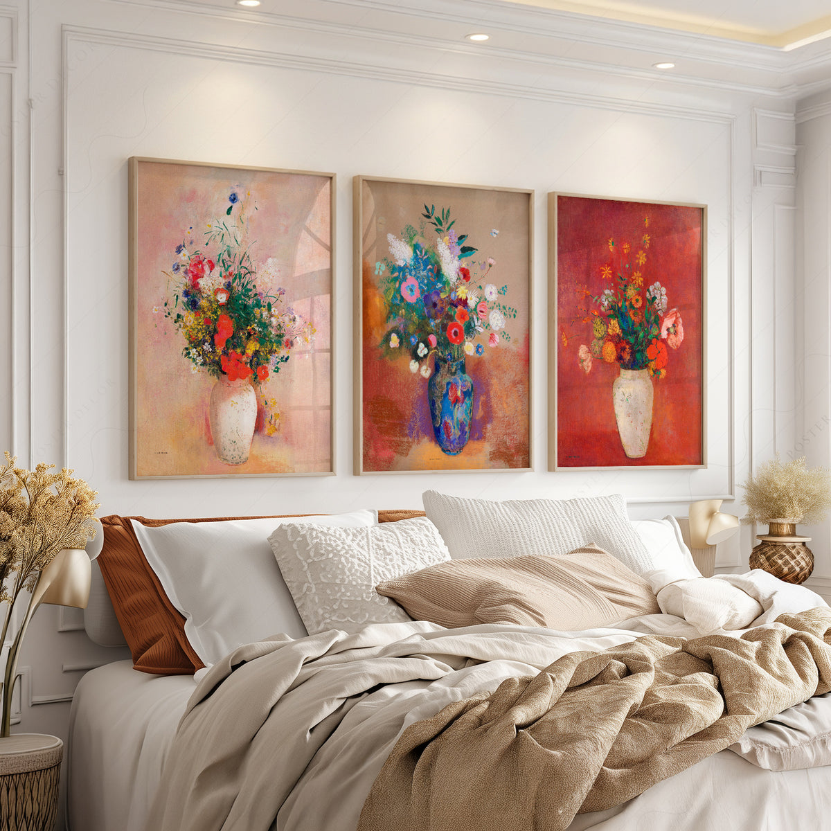 Odilon Redon Colourful Floral Still Life Prints, Set of 3 – 36-01 — artwork preview 3