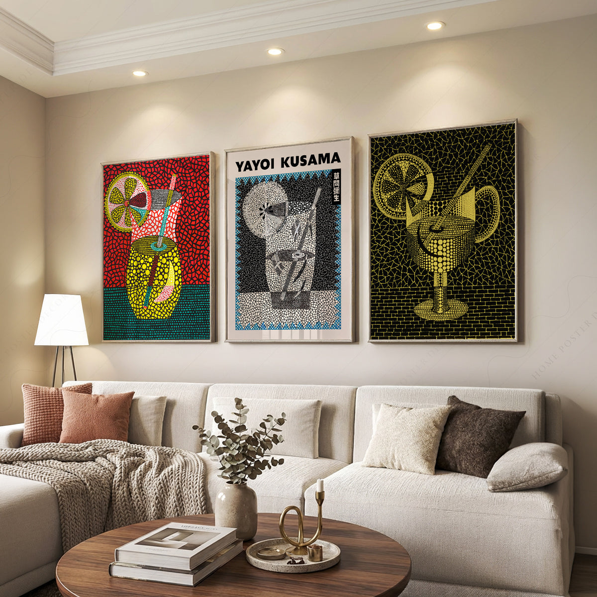 Yayoi Kusama Drinks and Cocktail Art Prints, Set of 3 – 39-03 — artwork preview 7