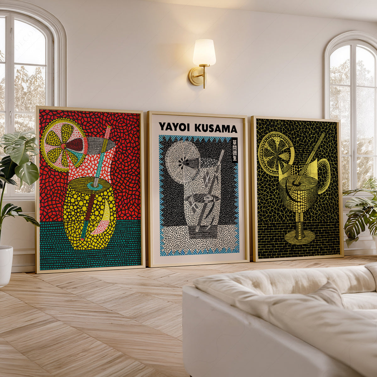 Yayoi Kusama Drinks and Cocktail Art Prints, Set of 3 – 39-03 — artwork preview 5