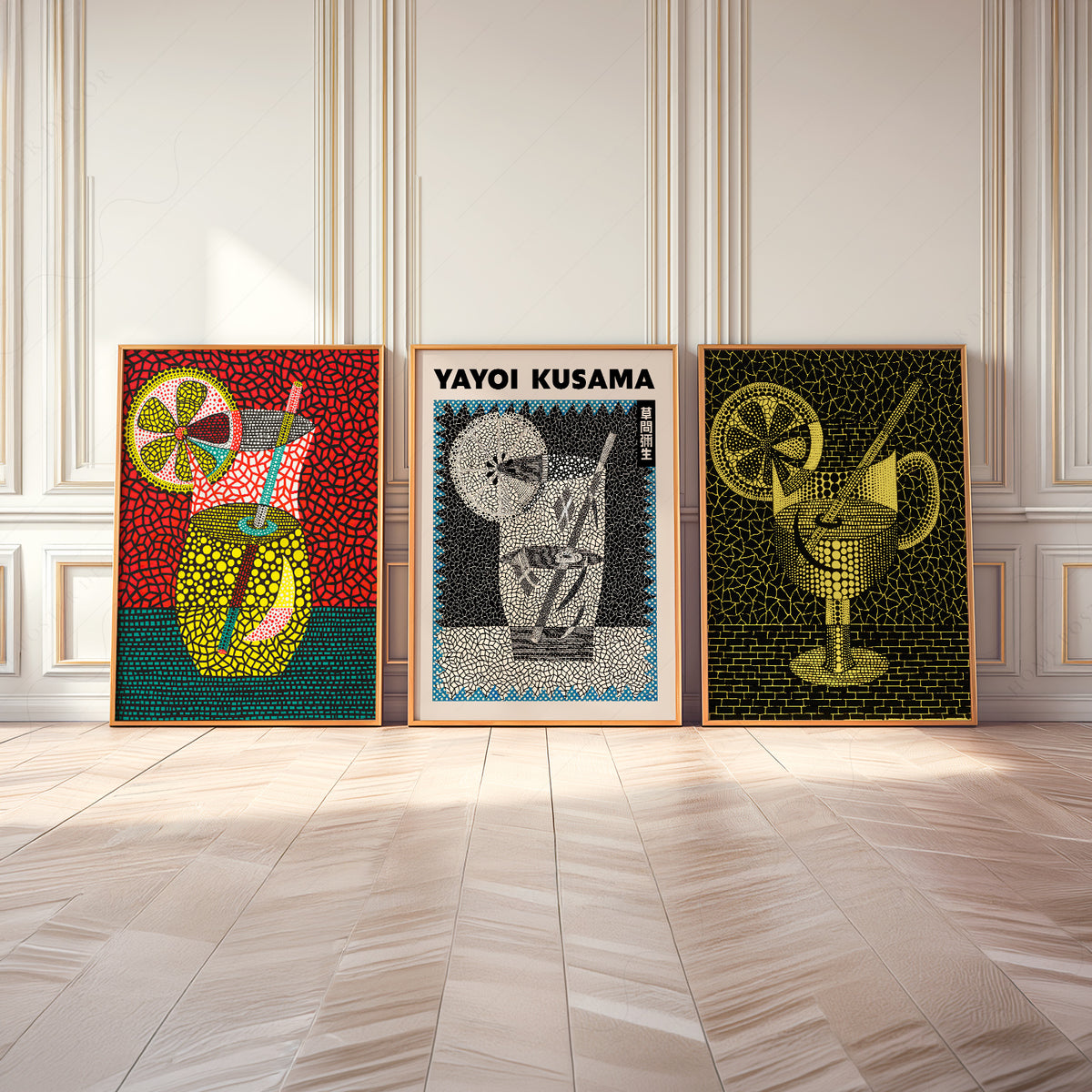 Yayoi Kusama Drinks and Cocktail Art Prints, Set of 3 – 39-03 — artwork preview 8