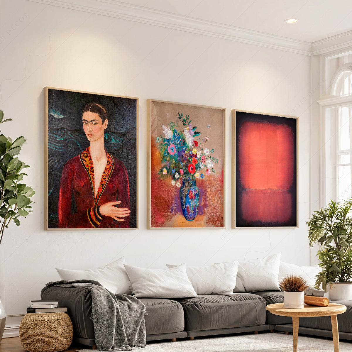 Kahlo, Redon and Rothko Gallery Wall Art Prints, Set of 3 – 0-03 — artwork preview 1