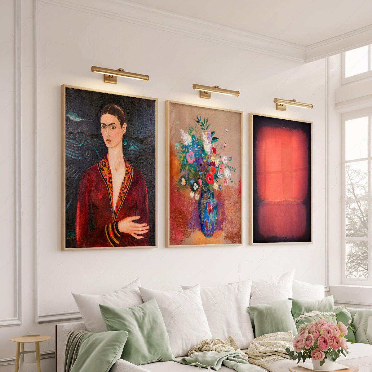 Kahlo, Redon and Rothko Gallery Wall Art Prints, Set of 3 – 0-03 — artwork preview 6