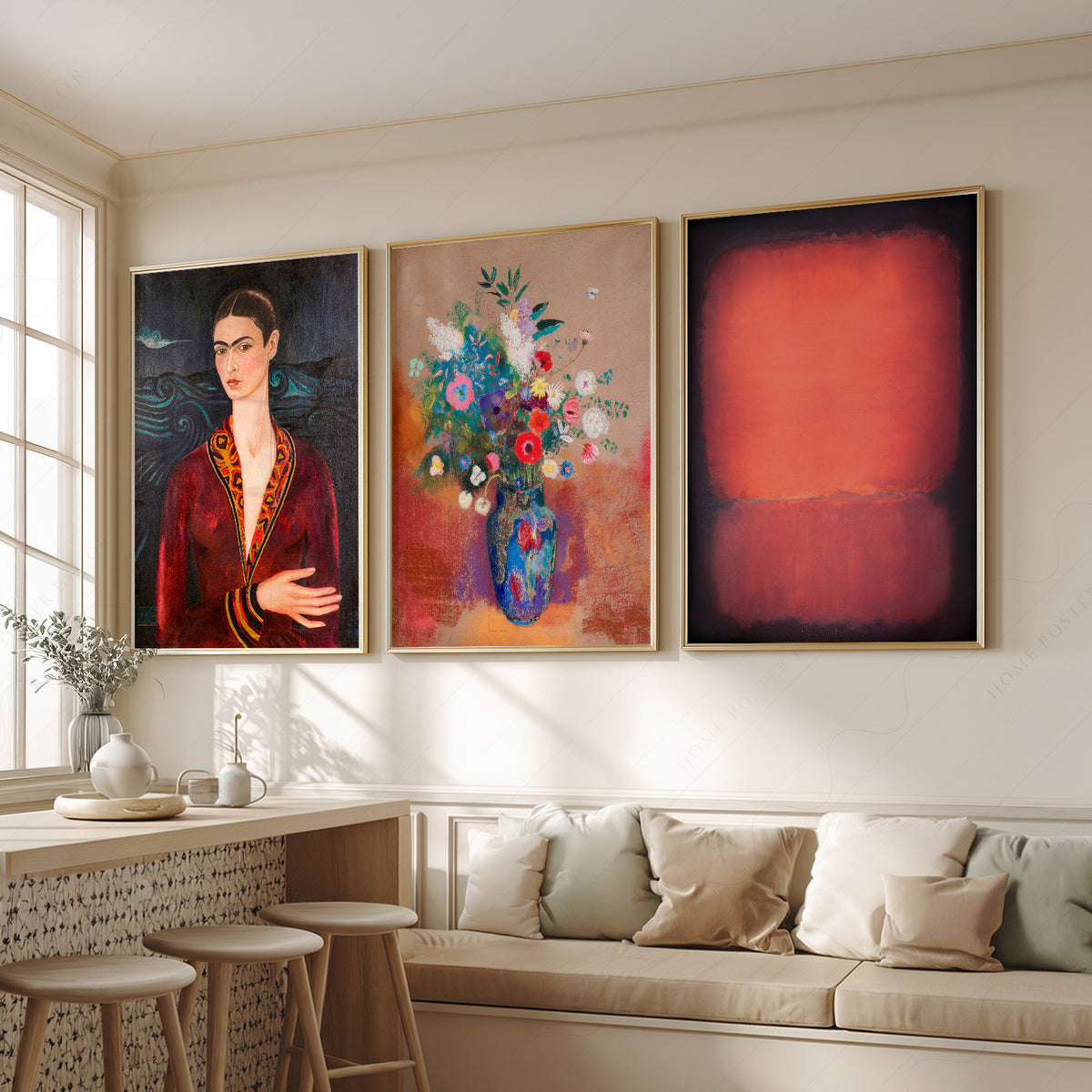 Kahlo, Redon and Rothko Gallery Wall Art Prints, Set of 3 – 0-03 — artwork preview 2