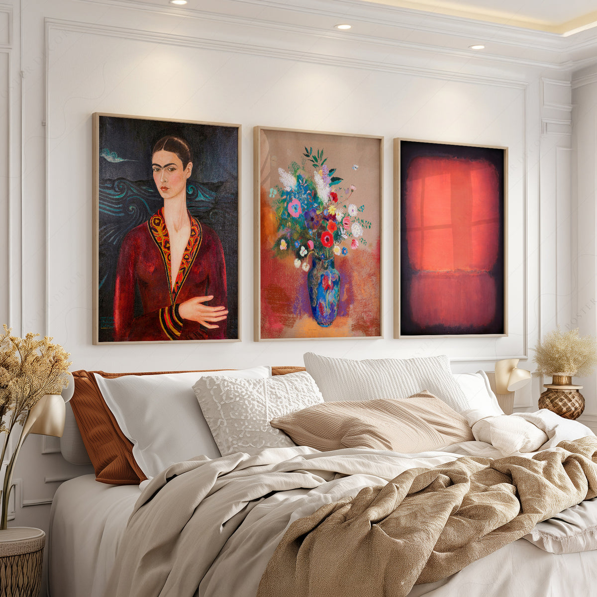 Kahlo, Redon and Rothko Gallery Wall Art Prints, Set of 3 – 0-03 — artwork preview 3