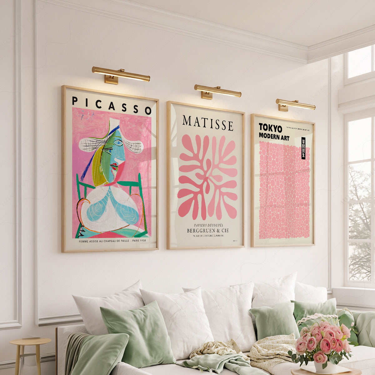 Matisse, Picasso and Tokyo Pink Gallery Prints, Set of 3 – 0-20 — artwork preview 6