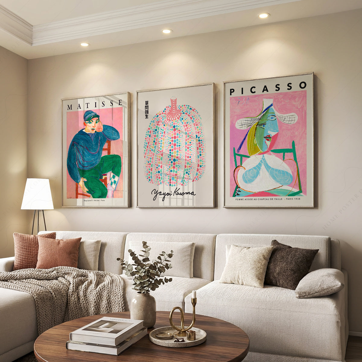 Matisse, Kusama and Picasso Pink Gallery Prints, Set of 3 – 0-21 — artwork preview 7
