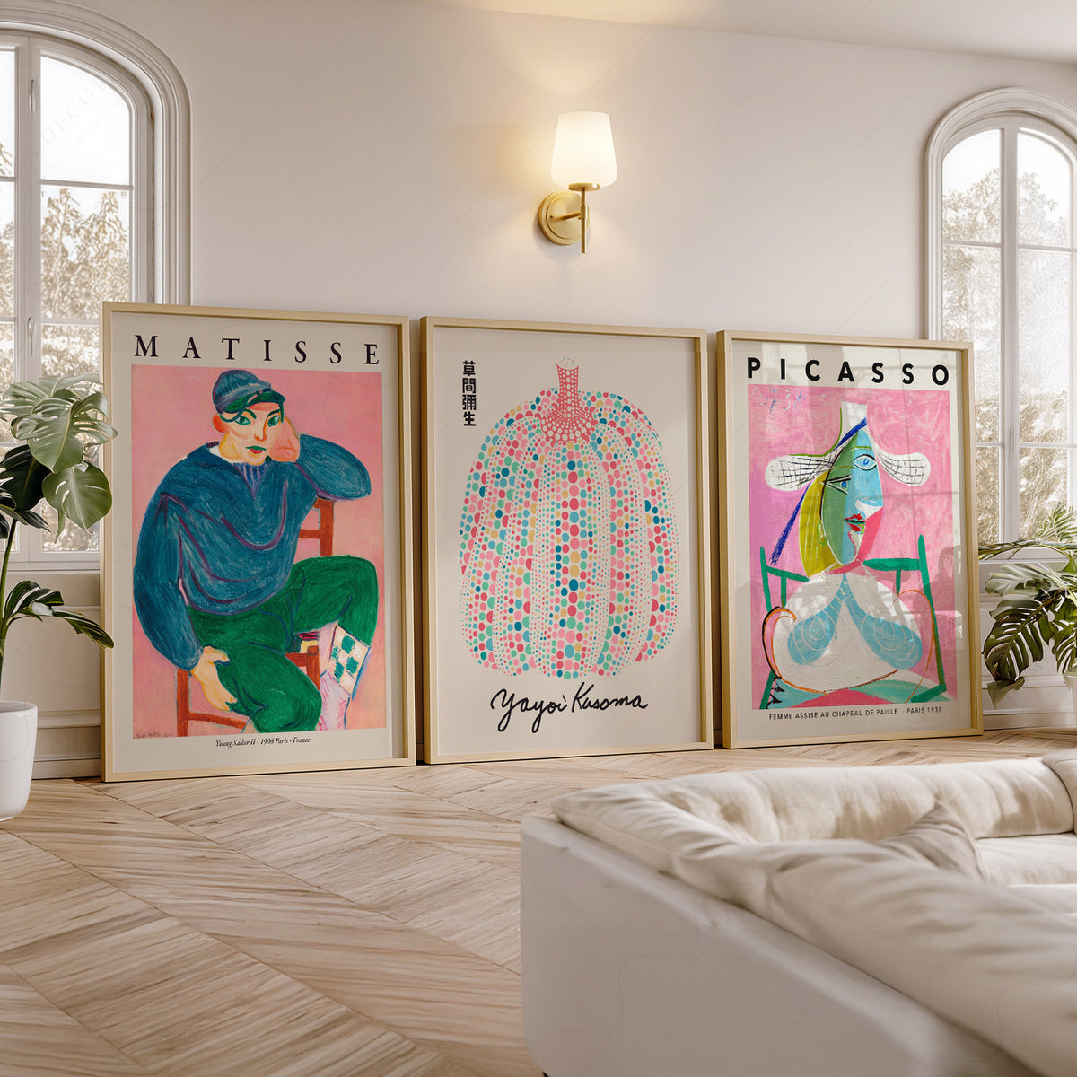 Matisse, Kusama and Picasso Pink Gallery Prints, Set of 3 – 0-21 — artwork preview 5