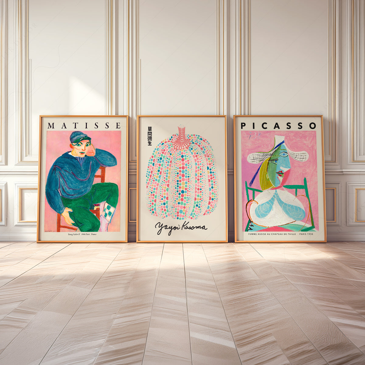 Matisse, Kusama and Picasso Pink Gallery Prints, Set of 3 – 0-21 — artwork preview 8