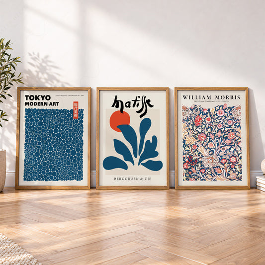 Tokyo, Matisse and Morris Gallery Wall Prints, Set of 3 – 0-23 — artwork preview 4