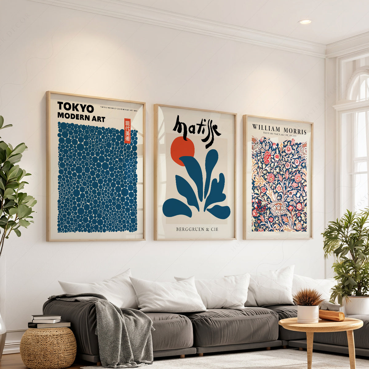 Tokyo, Matisse and Morris Gallery Wall Prints, Set of 3 – 0-23 — artwork preview 1