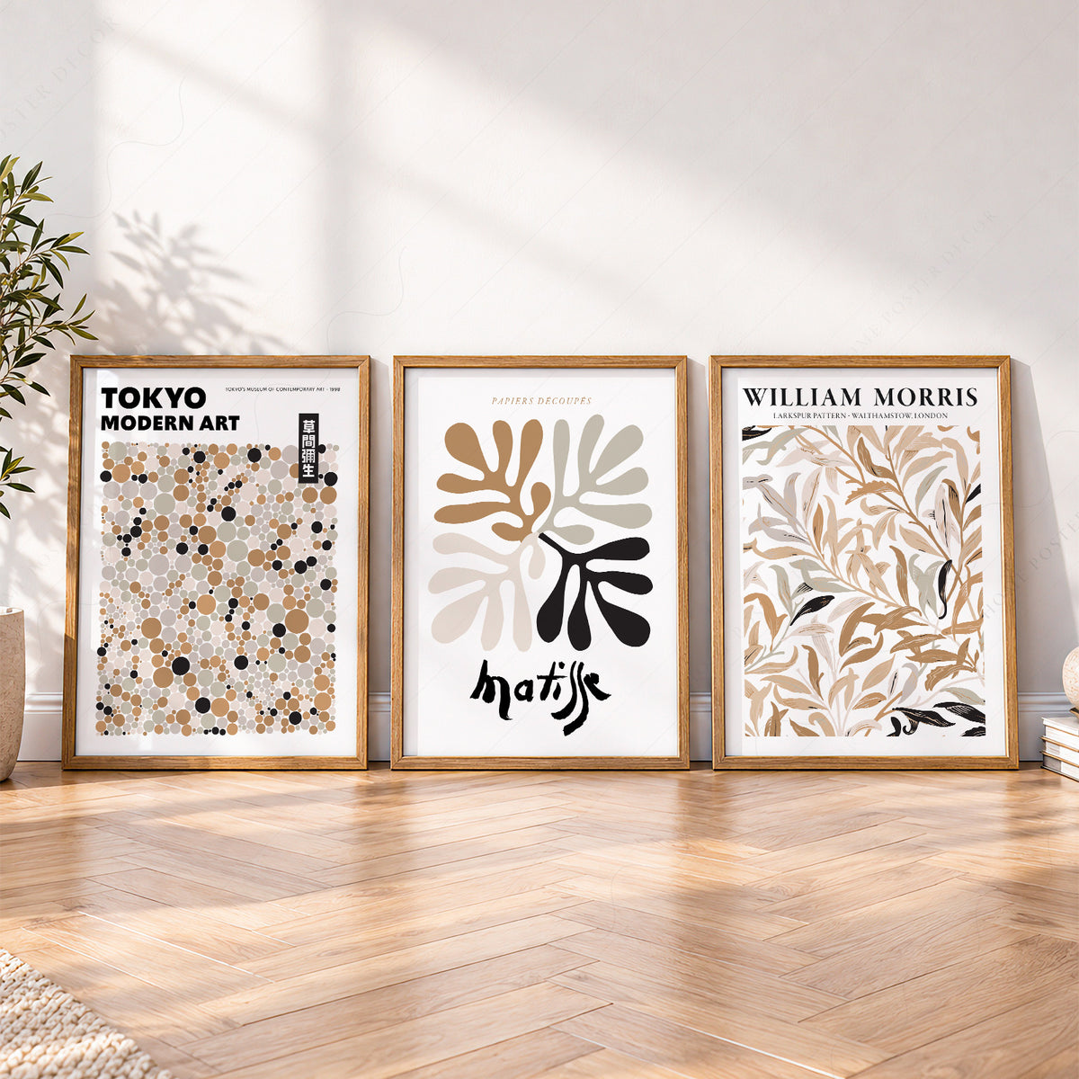 Matisse, Tokyo and Morris Neutral Art Prints, Set of 3 – 0-30 — artwork preview 4