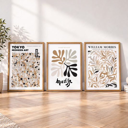 Matisse, Tokyo and Morris Neutral Art Prints, Set of 3 – 0-30 — artwork preview 4