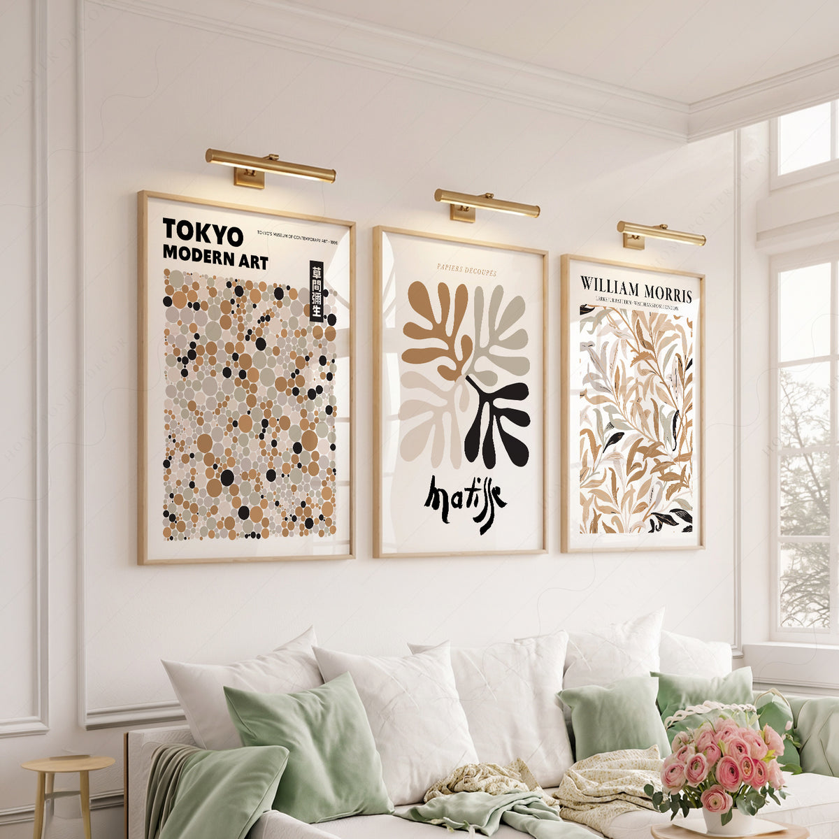 Matisse, Tokyo and Morris Neutral Art Prints, Set of 3 – 0-30 — artwork preview 6