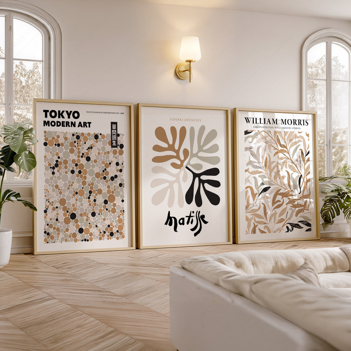 Matisse, Tokyo and Morris Neutral Art Prints, Set of 3 – 0-30 — artwork preview 5